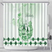 Kentucky Horse Racing Shower Curtain 151st Anniversary Green Version LT05