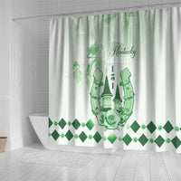 Kentucky Horse Racing Shower Curtain 151st Anniversary Green Version LT05