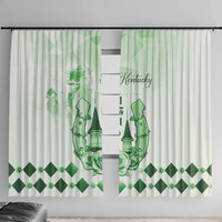 Kentucky Horse Racing Window Curtain 151st Anniversary Green Version LT05