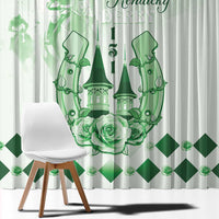 Kentucky Horse Racing Window Curtain 151st Anniversary Green Version LT05