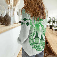 Kentucky Horse Racing Women Casual Shirt 151st Anniversary Green Version LT05