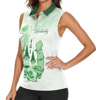 Kentucky Horse Racing Women Sleeveless Polo Shirt 151st Anniversary Green Version LT05