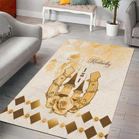 Kentucky Horse Racing Area Rug 151st Anniversary Beige Version LT05