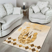 Kentucky Horse Racing Area Rug 151st Anniversary Beige Version LT05