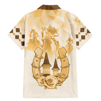 Kentucky Horse Racing Family Matching Mermaid Dress and Hawaiian Shirt 151st Anniversary Beige Version LT05