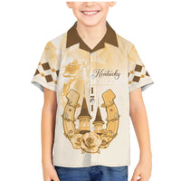 Kentucky Horse Racing Family Matching Mermaid Dress and Hawaiian Shirt 151st Anniversary Beige Version LT05