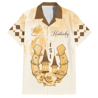 Kentucky Horse Racing Family Matching Tank Maxi Dress and Hawaiian Shirt 151st Anniversary Beige Version LT05