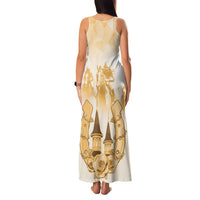 Kentucky Horse Racing Family Matching Tank Maxi Dress and Hawaiian Shirt 151st Anniversary Beige Version LT05