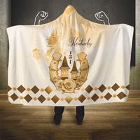 Kentucky Horse Racing Hooded Blanket 151st Anniversary Beige Version LT05