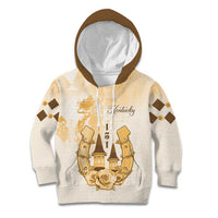 Kentucky Horse Racing Kid Hoodie 151st Anniversary Beige Version LT05