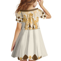 Kentucky Horse Racing Kid Short Sleeve Dress 151st Anniversary Beige Version LT05