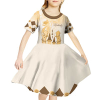Kentucky Horse Racing Kid Short Sleeve Dress 151st Anniversary Beige Version LT05
