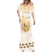 Kentucky Horse Racing Mermaid Dress 151st Anniversary Beige Version LT05