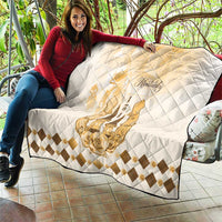 Kentucky Horse Racing Quilt 151st Anniversary Beige Version LT05