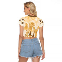 Kentucky Horse Racing Raglan Cropped T Shirt 151st Anniversary Beige Version LT05