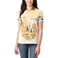 Kentucky Horse Racing Women Polo Shirt 151st Anniversary Beige Version LT05