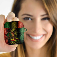 One Love Barbados AirPods Case Rastafarian Lion Reggae Grunge Style