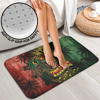 One Love Barbados Bathroom Set Rastafarian Lion Reggae Grunge Style