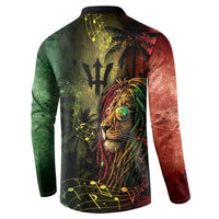 One Love Barbados Button Sweatshirt Rastafarian Lion Reggae Grunge Style