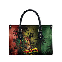 One Love Barbados Leather Bag Rastafarian Lion Reggae Grunge Style