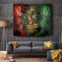 One Love Barbados Tapestry Rastafarian Lion Reggae Grunge Style