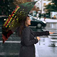 One Love Barbados Umbrella Rastafarian Lion Reggae Grunge Style