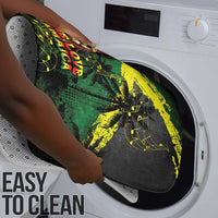 One Love Jamaica Bathroom Set Rastafarian Lion Reggae Grunge Style