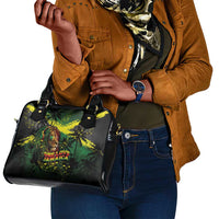 One Love Jamaica Shoulder Handbag Rastafarian Lion Reggae Grunge Style