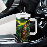 One Love Jamaica Tumbler With Handle Rastafarian Lion Reggae Grunge Style