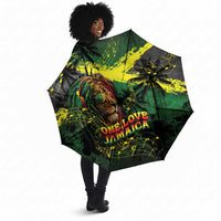 One Love Jamaica Umbrella Rastafarian Lion Reggae Grunge Style