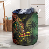 One Love Bahamas Laundry Basket Rastafarian Lion Reggae Grunge Style
