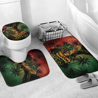 One Love Bahamas Bathroom Set Rastafarian Lion Reggae Grunge Style