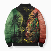 One Love Bahamas Bomber Puffer Jacket Rastafarian Lion Reggae Grunge Style