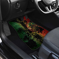 One Love Bahamas Car Mats Rastafarian Lion Reggae Grunge Style