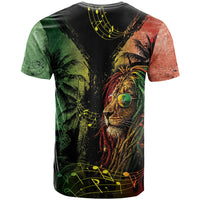 One Love Bahamas T shirt Rastafarian Lion Reggae Grunge Style