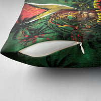 One Love Guyana Pillow Cover Rastafarian Lion Reggae Grunge Style