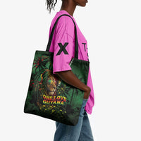 One Love Guyana Tote Bag Rastafarian Lion Reggae Grunge Style