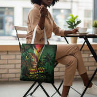 One Love Guyana Tote Bag Rastafarian Lion Reggae Grunge Style