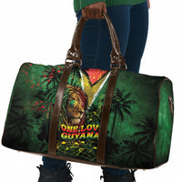 One Love Guyana Travel Bag Rastafarian Lion Reggae Grunge Style