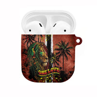 One Love Trinidad And Tobago AirPods Case Rastafarian Lion Reggae Grunge Style