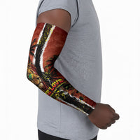 One Love Trinidad And Tobago Arm Sleeves Rastafarian Lion Reggae Grunge Style