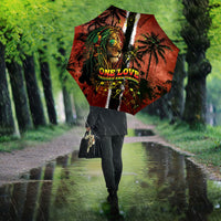 One Love Trinidad And Tobago Umbrella Rastafarian Lion Reggae Grunge Style