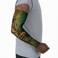 One Love Afro Haiti Arm Sleeves Rastafarian Lion Reggae Grunge Style