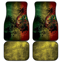One Love Afro Haiti Car Mats Rastafarian Lion Reggae Grunge Style