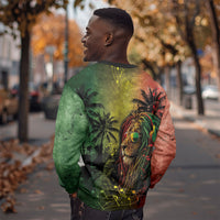 One Love Afro Haiti Sweatshirt Rastafarian Lion Reggae Grunge Style