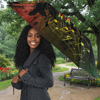One Love Afro Haiti Umbrella Rastafarian Lion Reggae Grunge Style