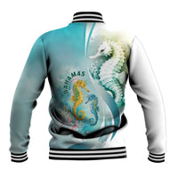 Bahamas Seahorse Baseball Jacket Ocean Spirit - Wonder Print Shop