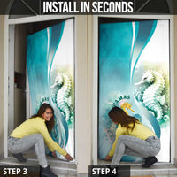 Bahamas Seahorse Door Cover Ocean Spirit - Wonder Print Shop