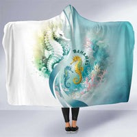 Bahamas Seahorse Hooded Blanket Ocean Spirit - Wonder Print Shop