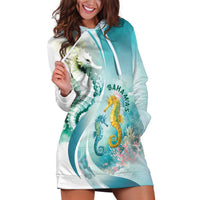 Bahamas Seahorse Hoodie Dress Ocean Spirit - Wonder Print Shop
